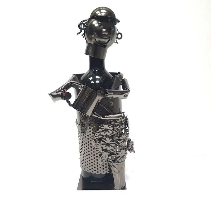 Gradinar, suport din metal pentru sticla, 14x33x cm